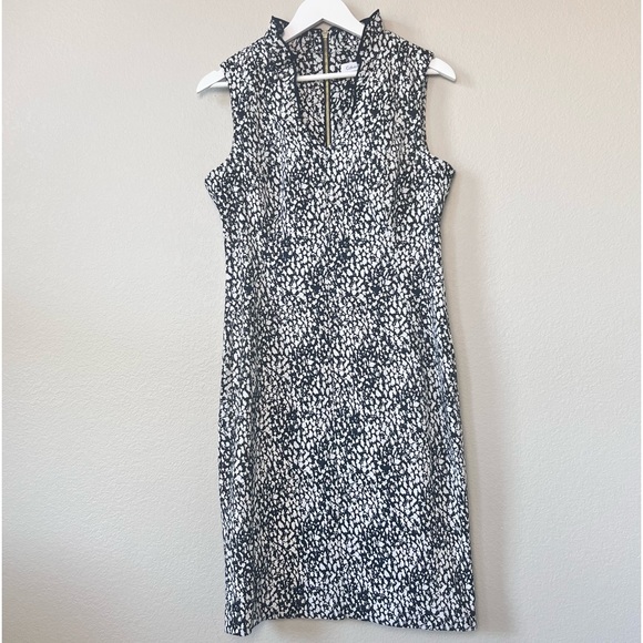 Calvin Klein White and Black Ruffle Dress - Picture 17 of 17